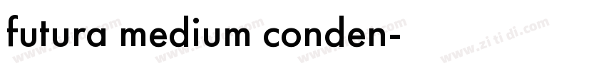 futura medium conden字体转换